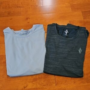 2 Men " All in Motion" Heather Gray & "Sketchers" Nylon Sleeveless Shirt